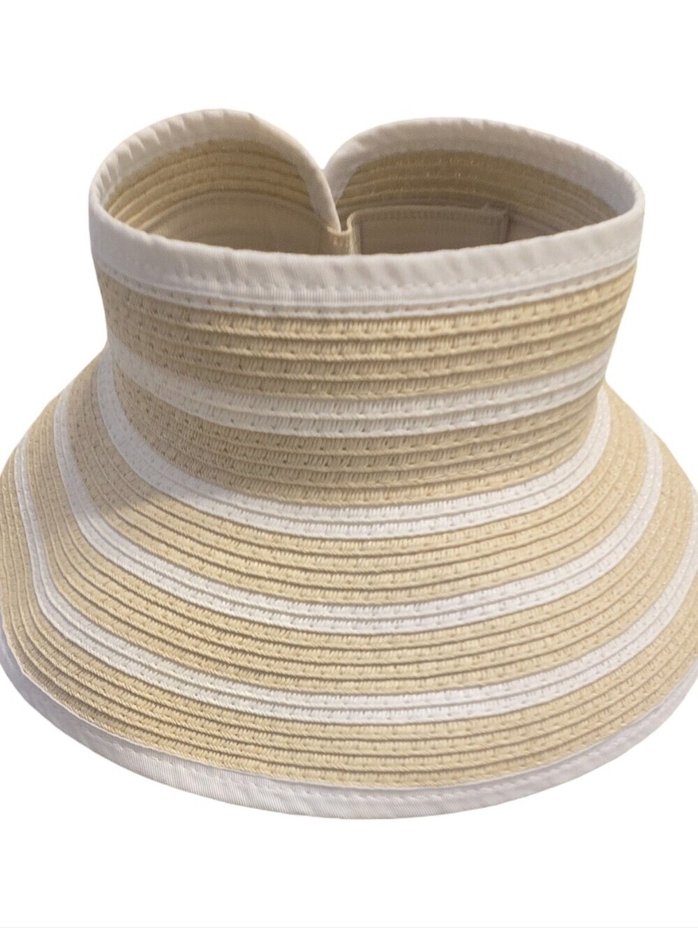 Foldable Rollable Straw Hat Beach Vacation Travel Resortwear Cruise Pool